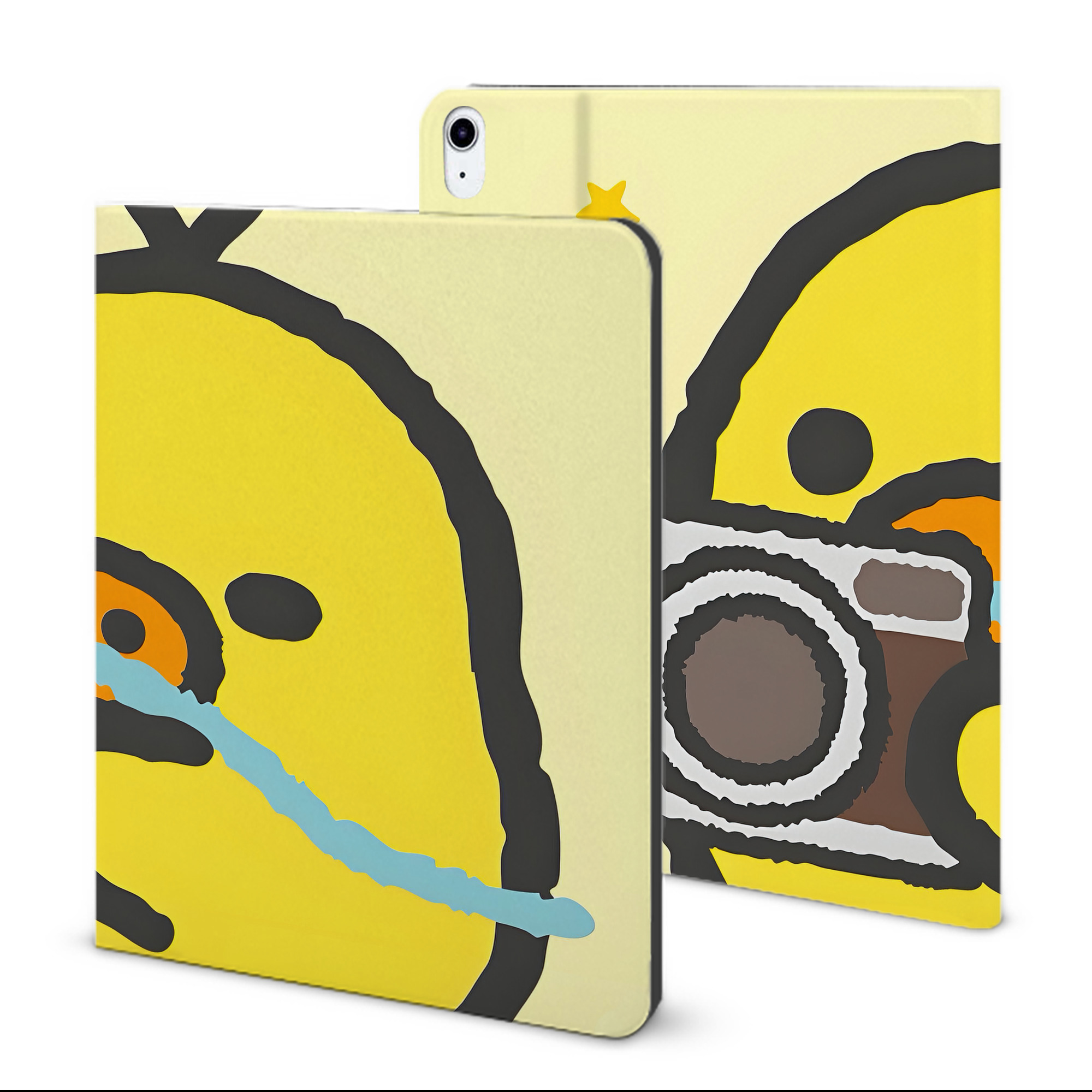 （画像用） リラックマ リラックマ キイロイトリ Rilakkuma Korilakkuma Kiiroitori IPad ケース ブック型 PUレザー TPU 耐衝撃 軽量 薄型 ペン収納なし 全面保護 IPad 各モデル対応